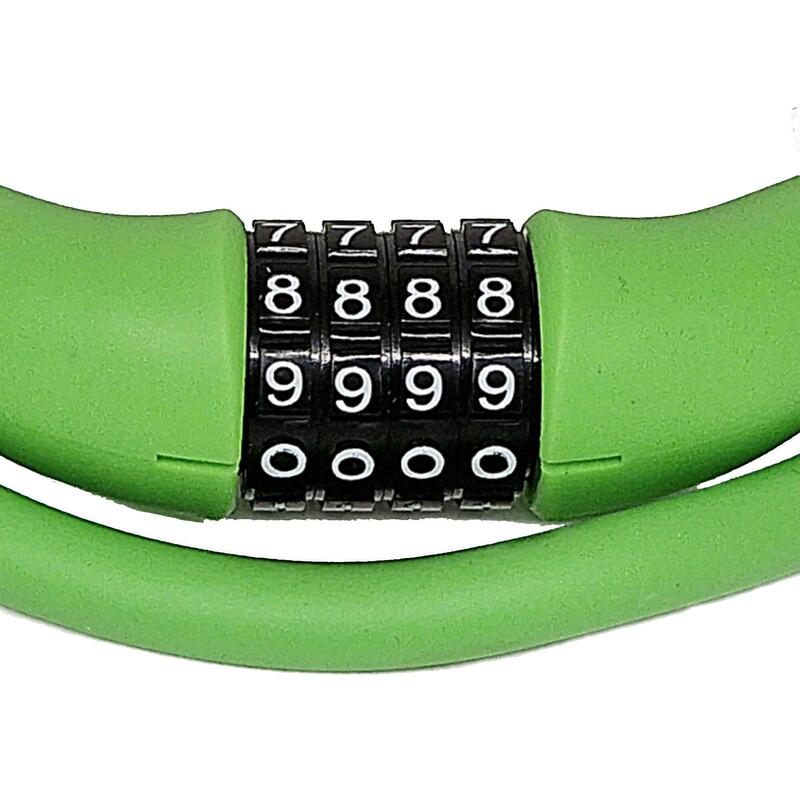 Zamek Szyfrowy Z Linką Silikon 900*12Mm Zielony