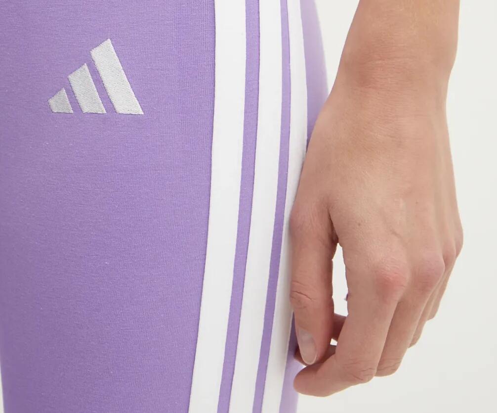 Leggings donna adidas 3 stripes essentials - viola 4/4