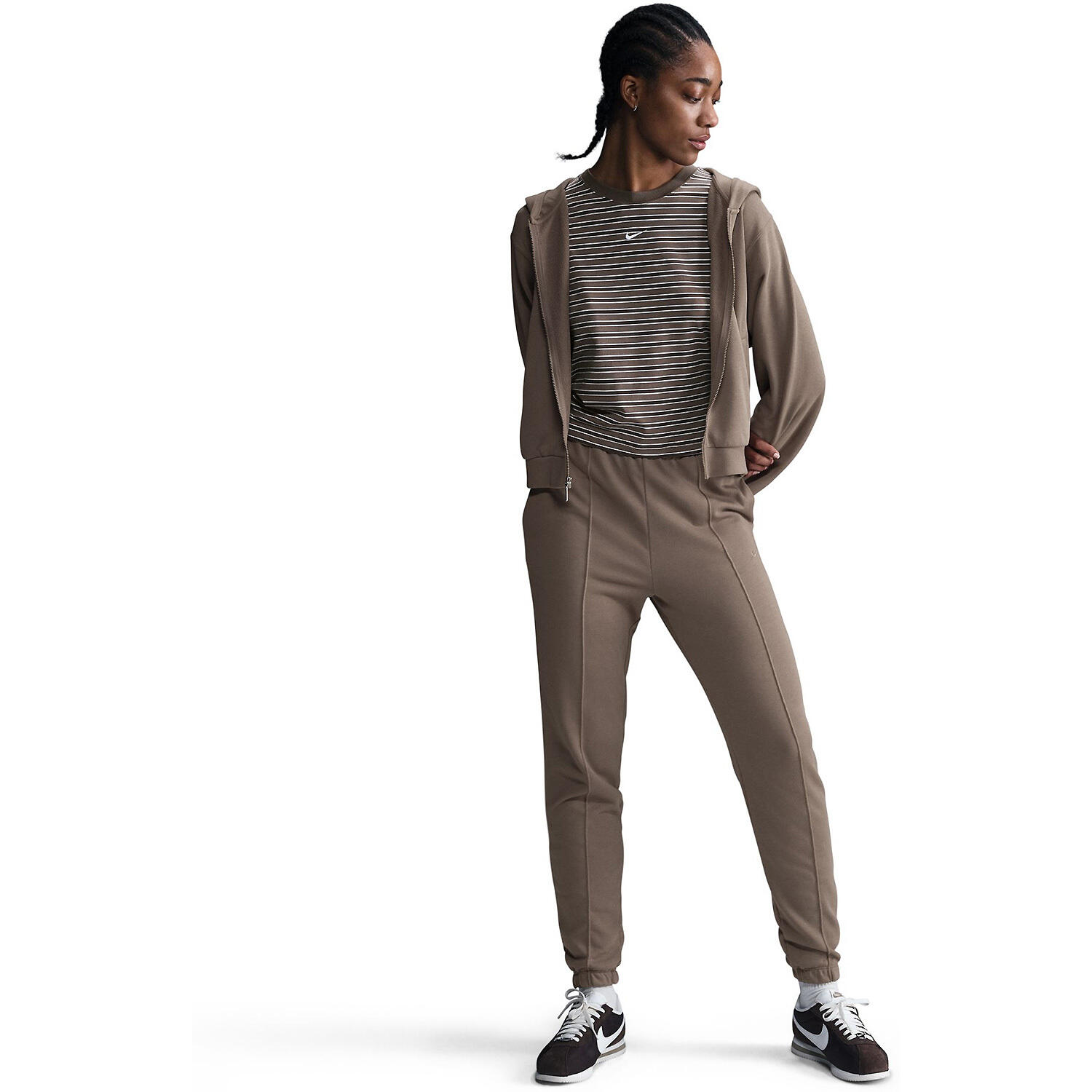Pantalon Chill Terry Marron - FN2434-233 3/4