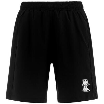 kappa pantaloncini da uomo in poliestere bianco da padel