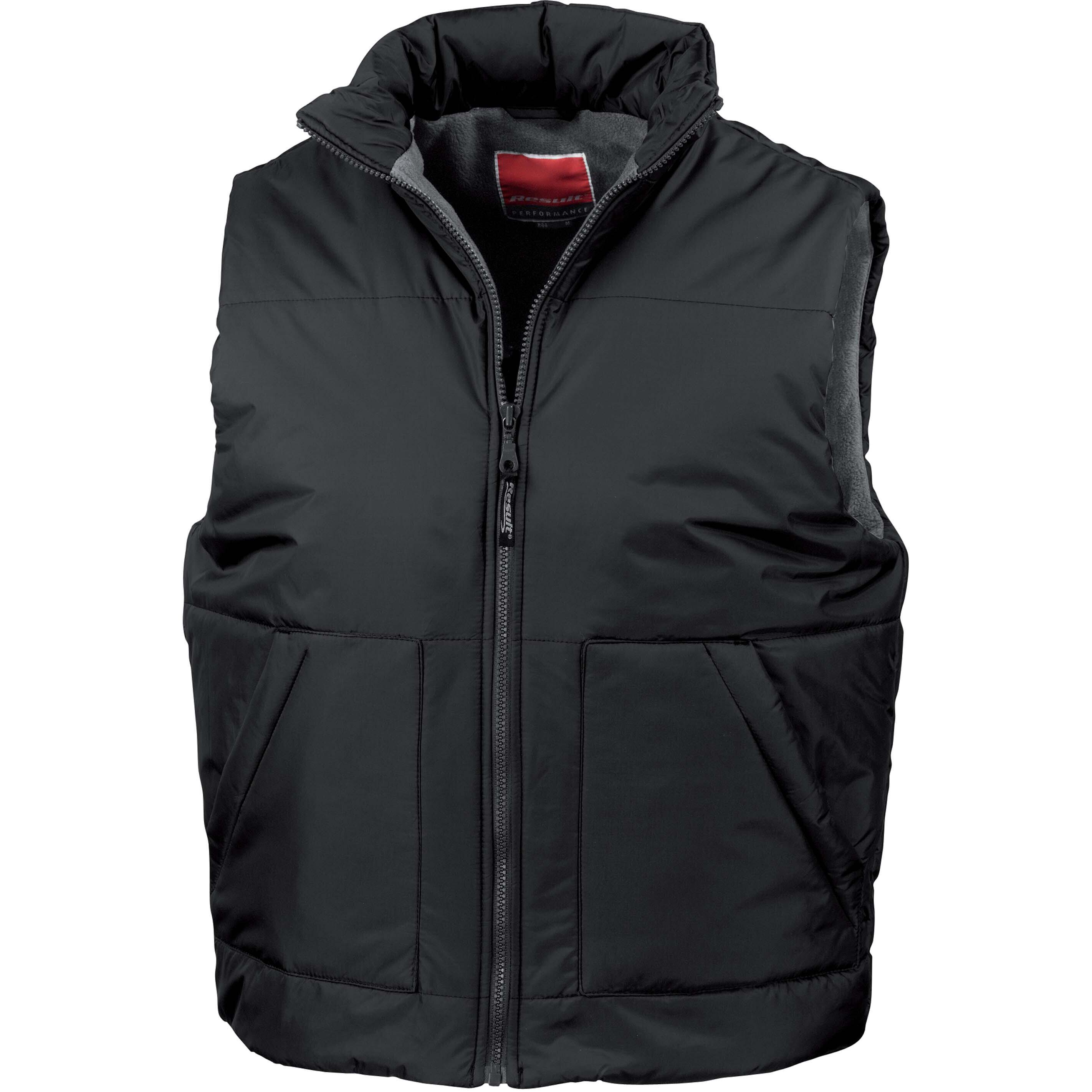 RESULT Kariban Gewatteerde Mouwloze Jas met Fleece Voering