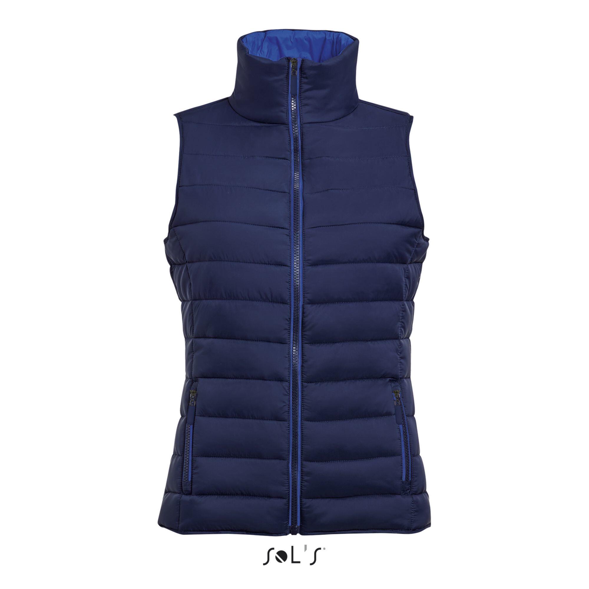 Sol's - Doudoune Sans Manche Femme Sol's Wave - Doudoune Synthétique - Bleu - 42 M/l - Decathlon
