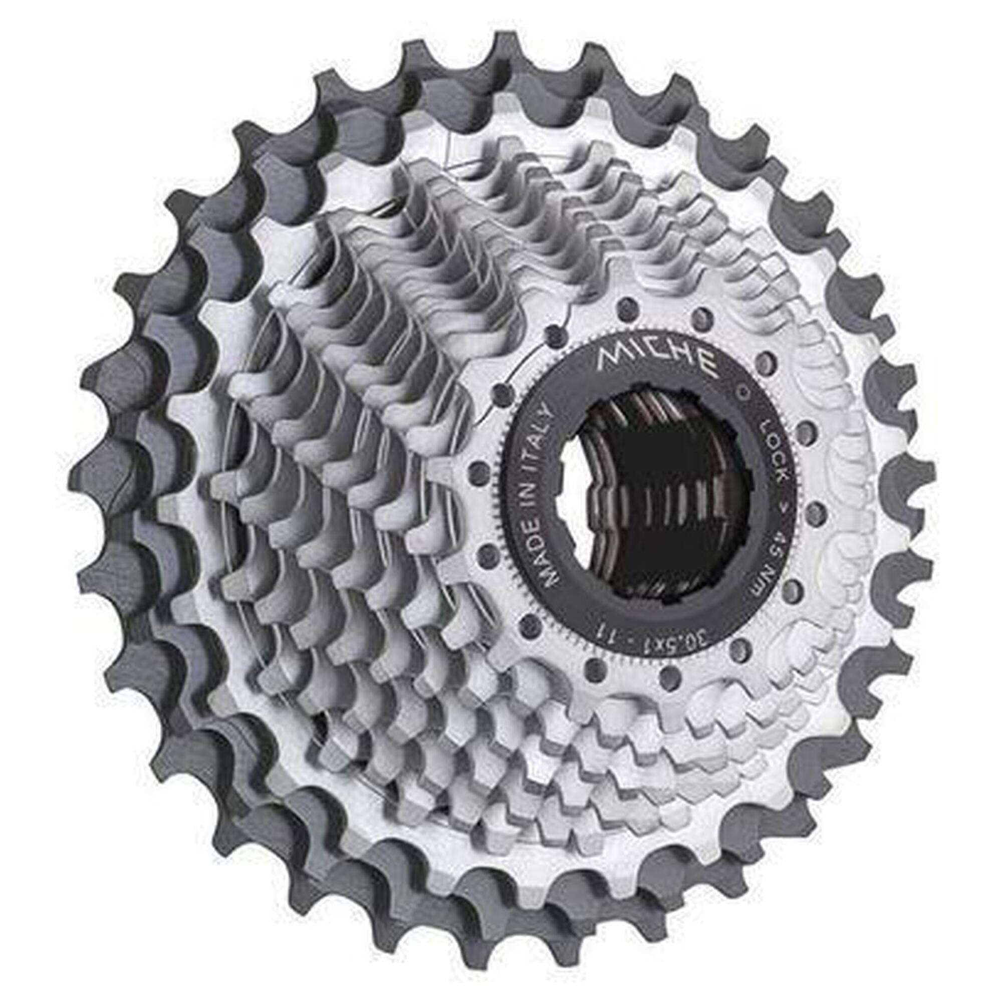 13-30 Dents Cassette Cassette Miche Primato Light 11v 13-30 - Compatible Shimano - Vélo Route VTT Cassette Miche 11 Vitesses