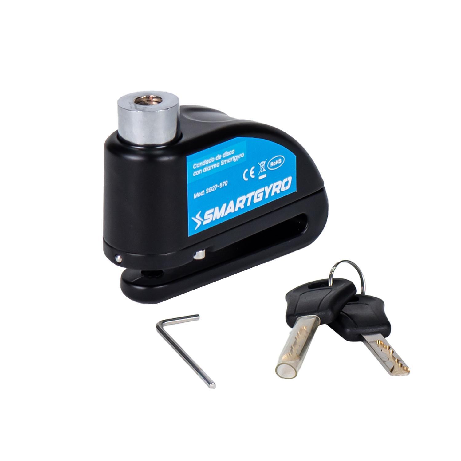 SMARTGYRO Cepo Disco de Freno smartGyro con Alarma. Compatible con patinetes eléctricos.