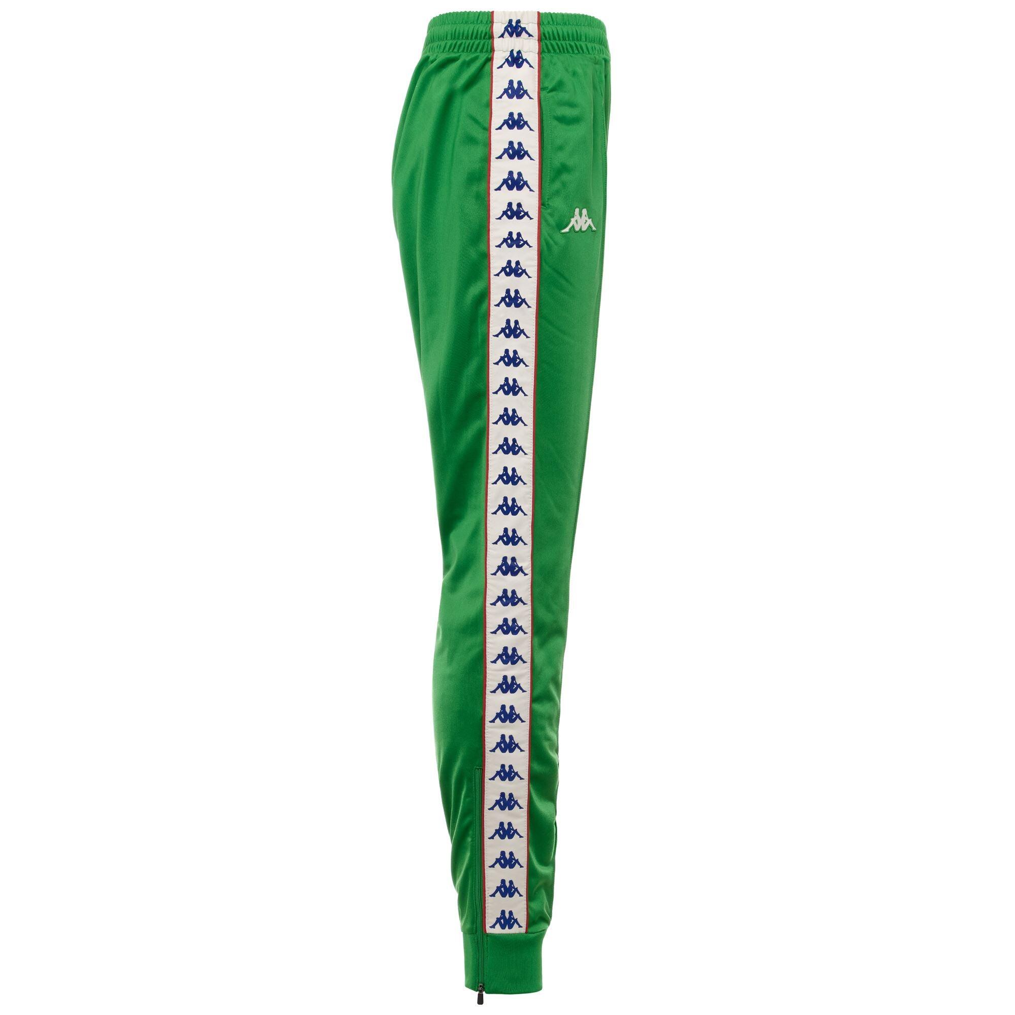 pantaloni da uomo in poliestere verde da fitness 2/4