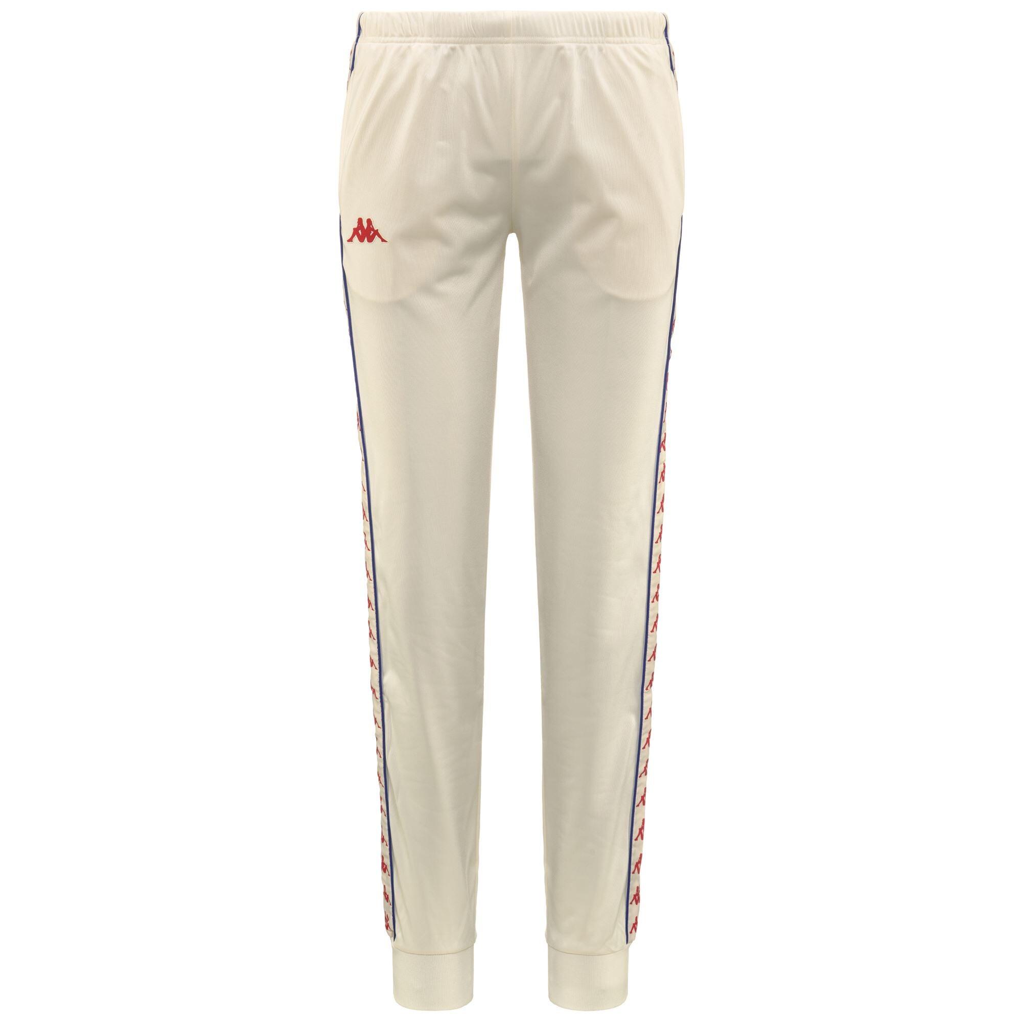 KAPPA pantaloni da donna in poliestere bianco da fitness