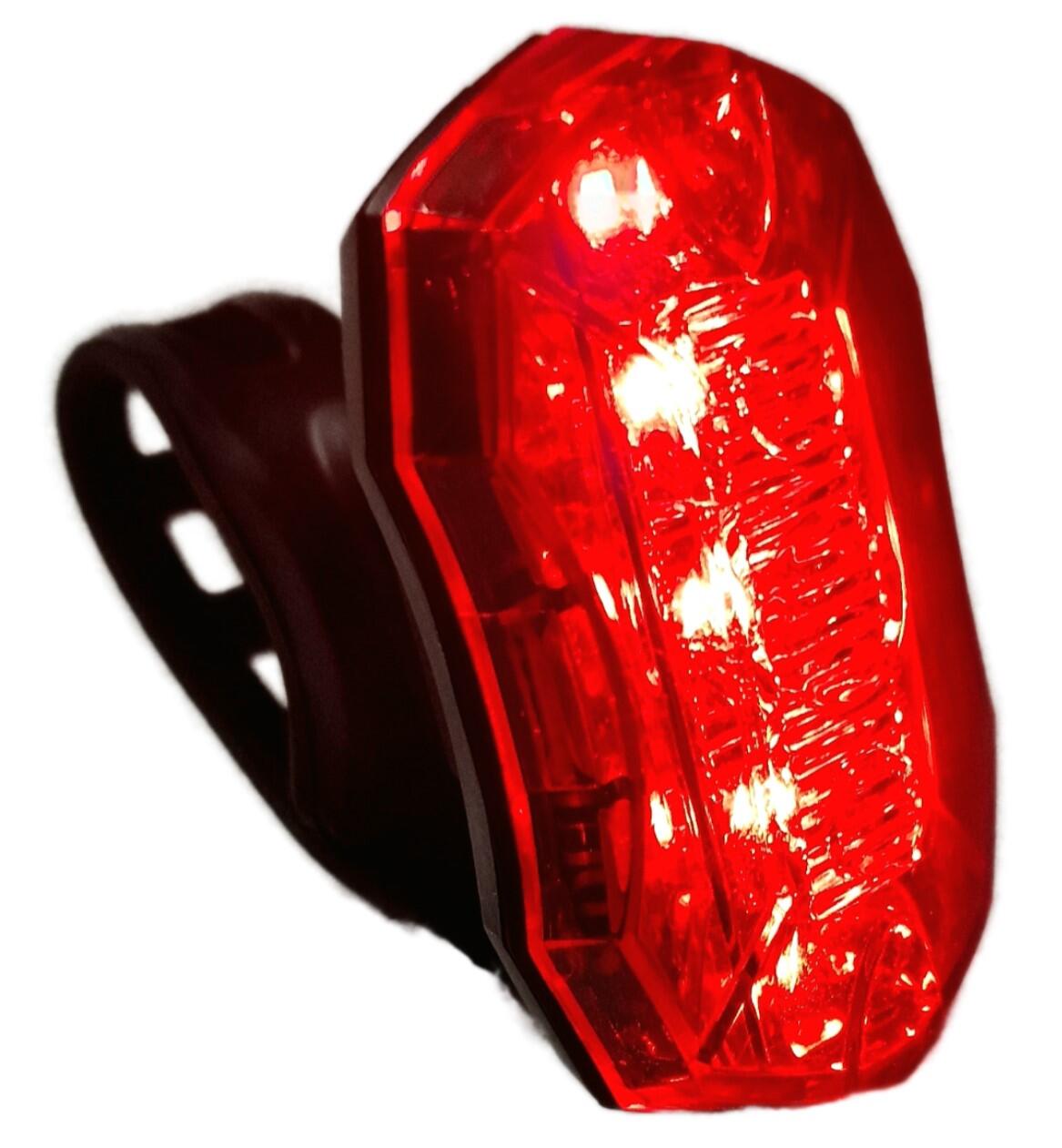 M-WAVE Helios 5 x Superbright Red SMD LEDs Battery Rear Light 4/4