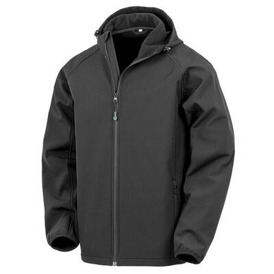 Gerecycled 3-laags waterdicht jack met capuchon result softshell