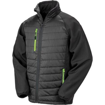 Doudoune recyclée Result Softshell Black Compass Softshell