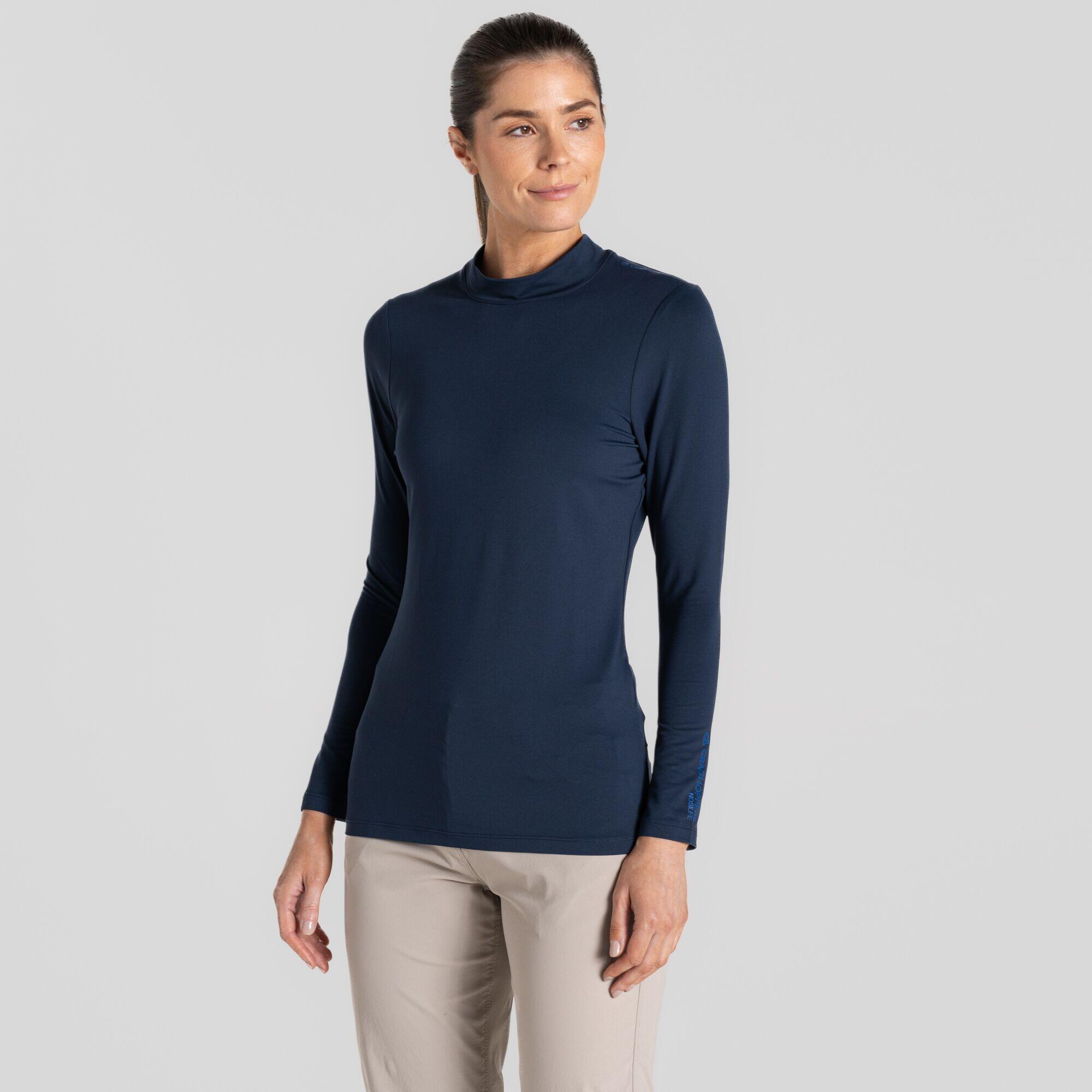 Womens Golf NosiLife Long Sleeved Mock Neck Top 2/6