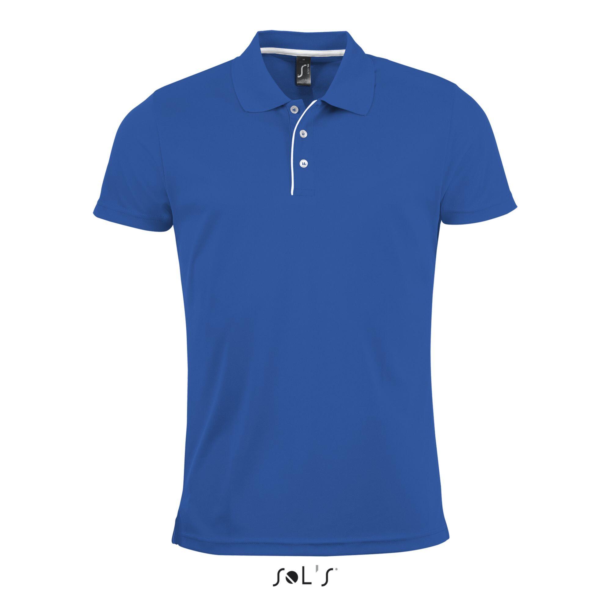 Sol's - Polo Sol's Performer - Polo Manches Courtes - Bleu - 40 M - Decathlon