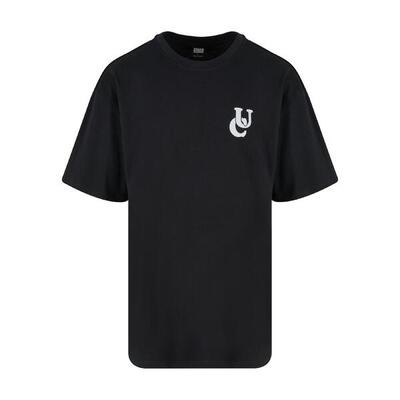 Oversized t-shirt urban classics weavy logo heavy