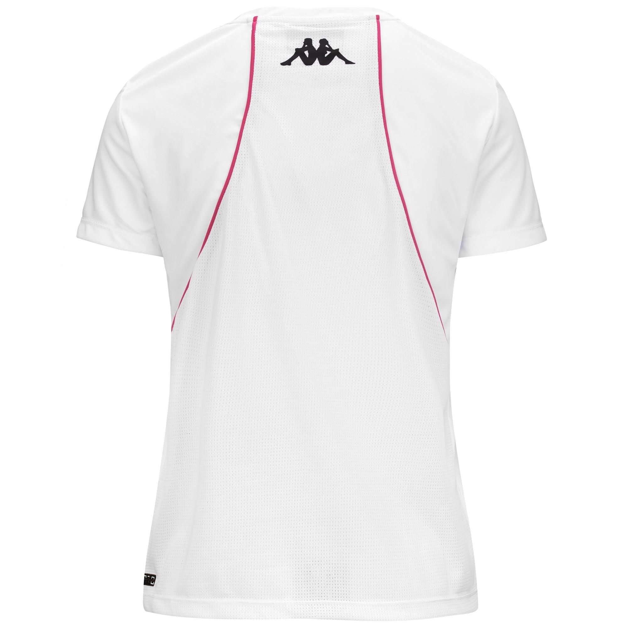 T-shirt da donna in poliestere bianco da padel 4/7