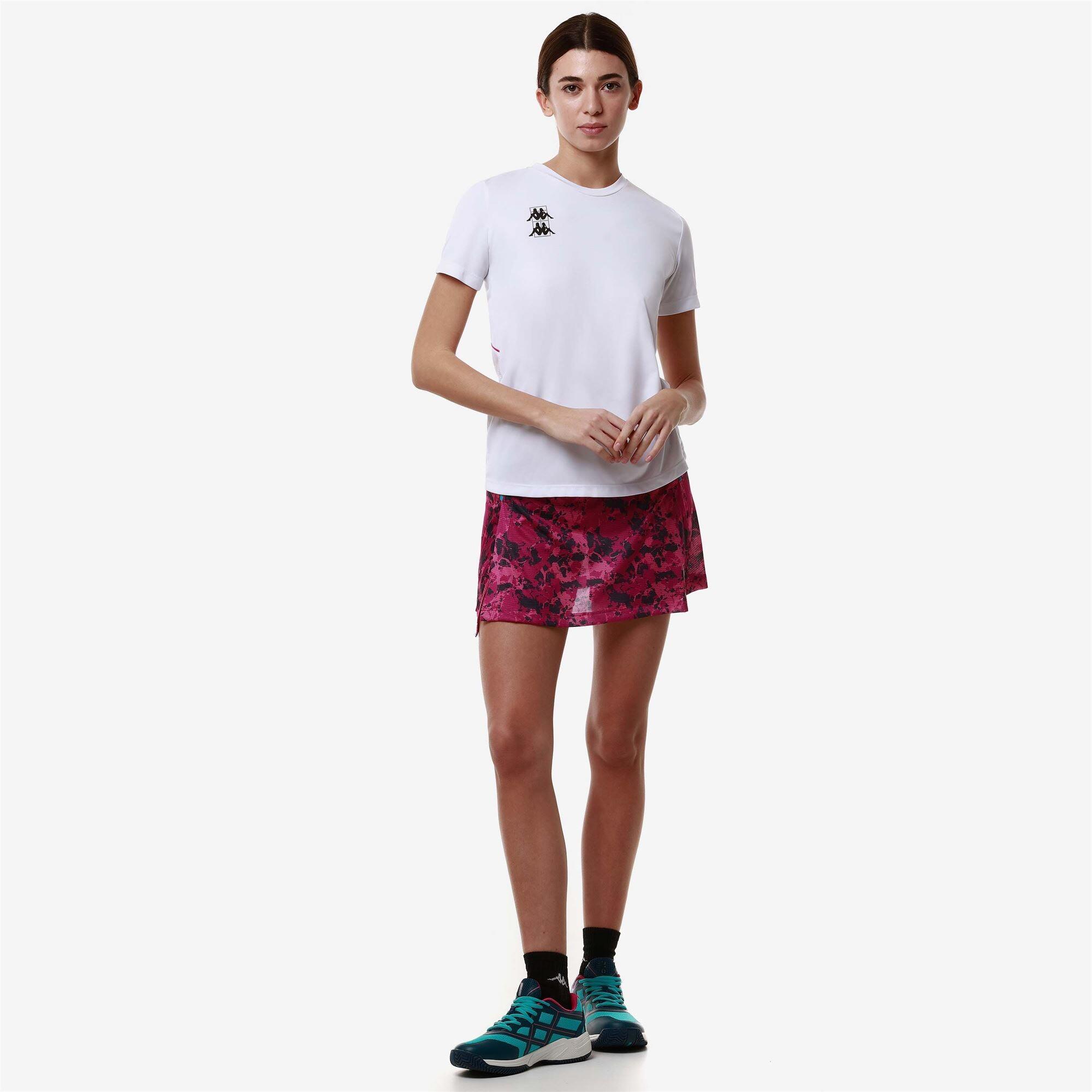 T-shirt da donna in poliestere bianco da padel 5/7