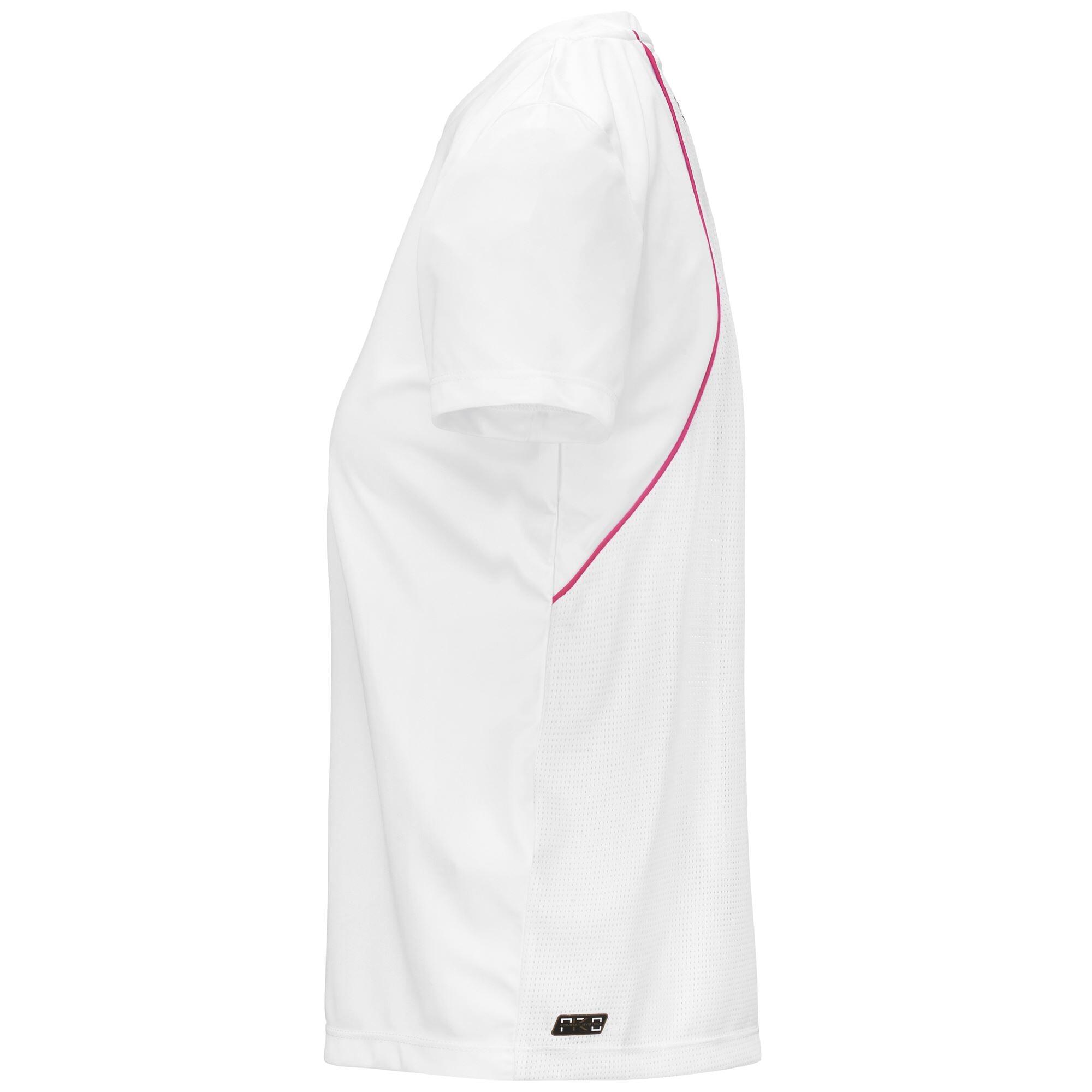 T-shirt da donna in poliestere bianco da padel 2/7