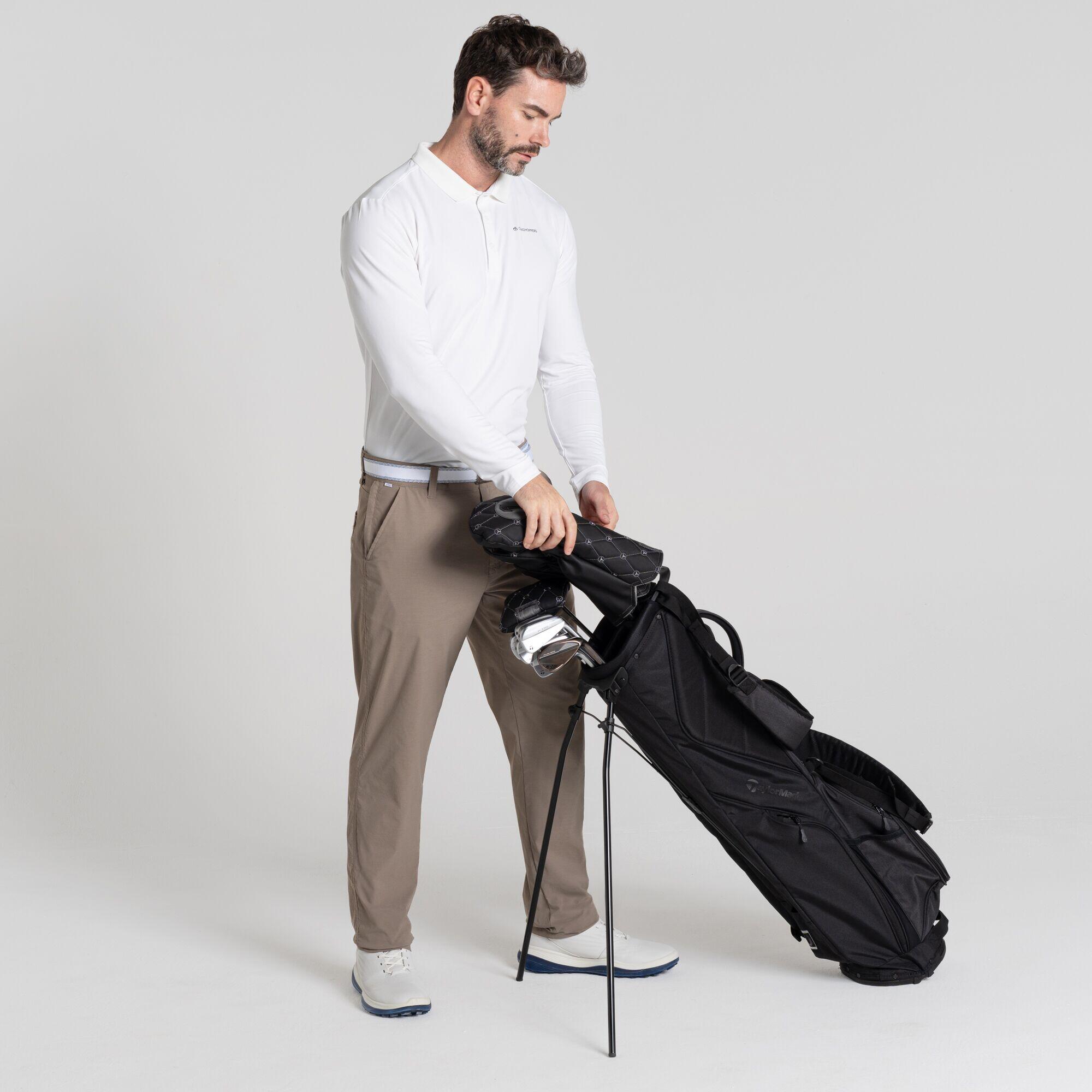 Mens Golf NosiLife Bramshaw LS Polo Top 3/6