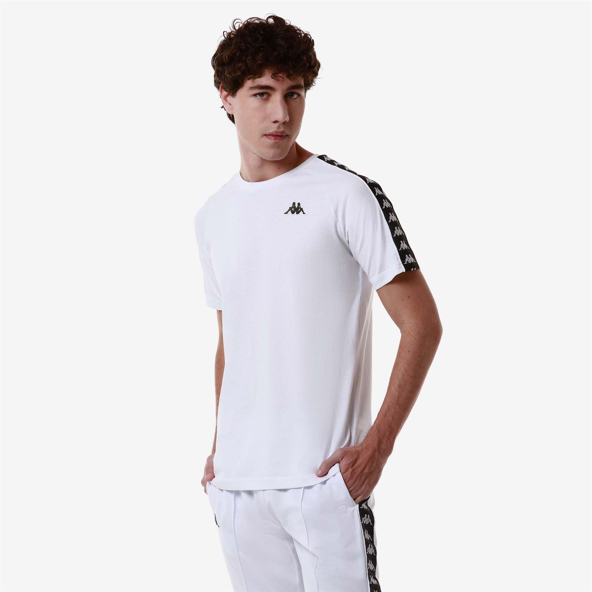 T shirt maglietta da bambino in cotone bianco da sport street 5/7