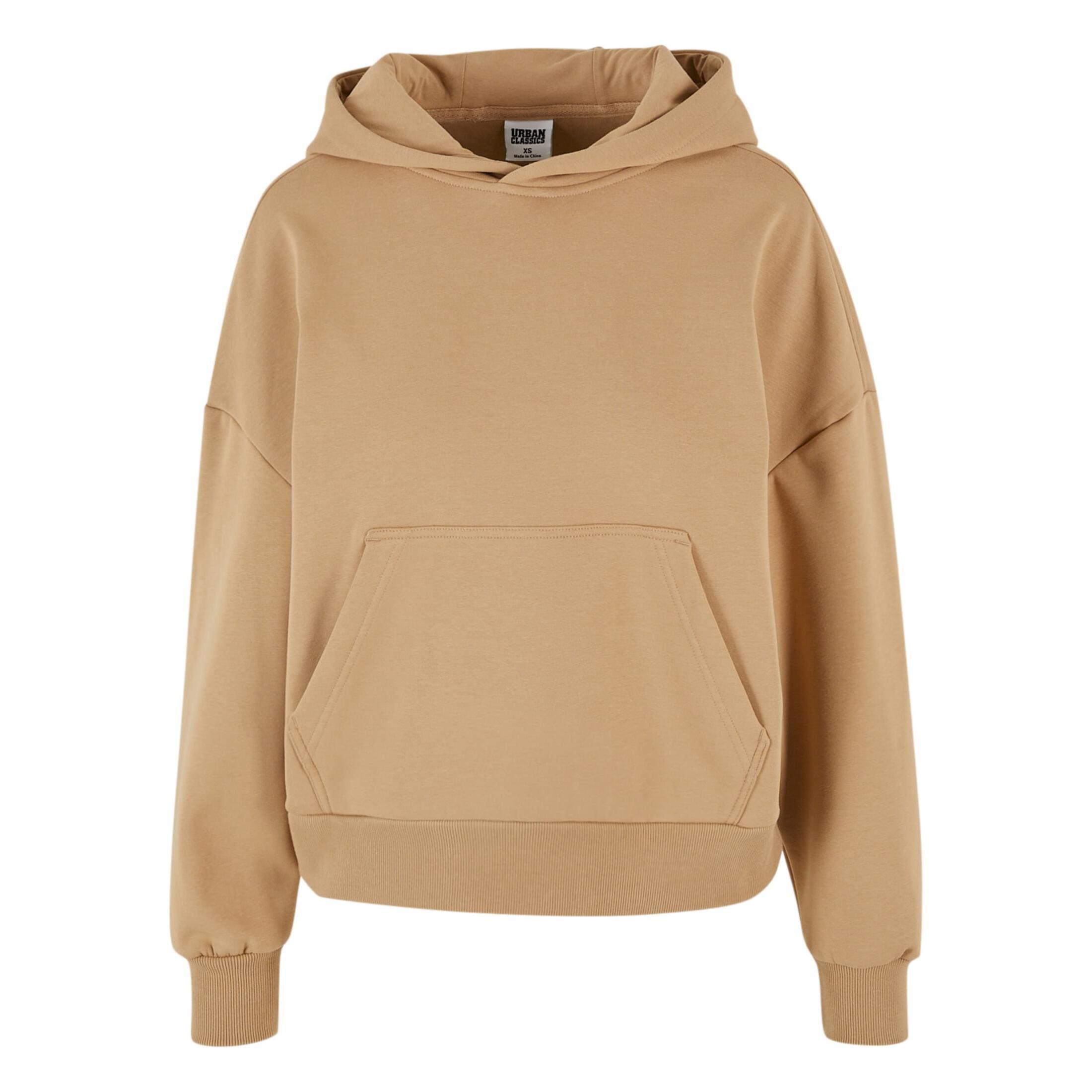 Urban Classics - Sweatshirt À Capuche Femme Urban Classics Cozy Oversize - Sweat-shirt - Beige - S - Decathlon