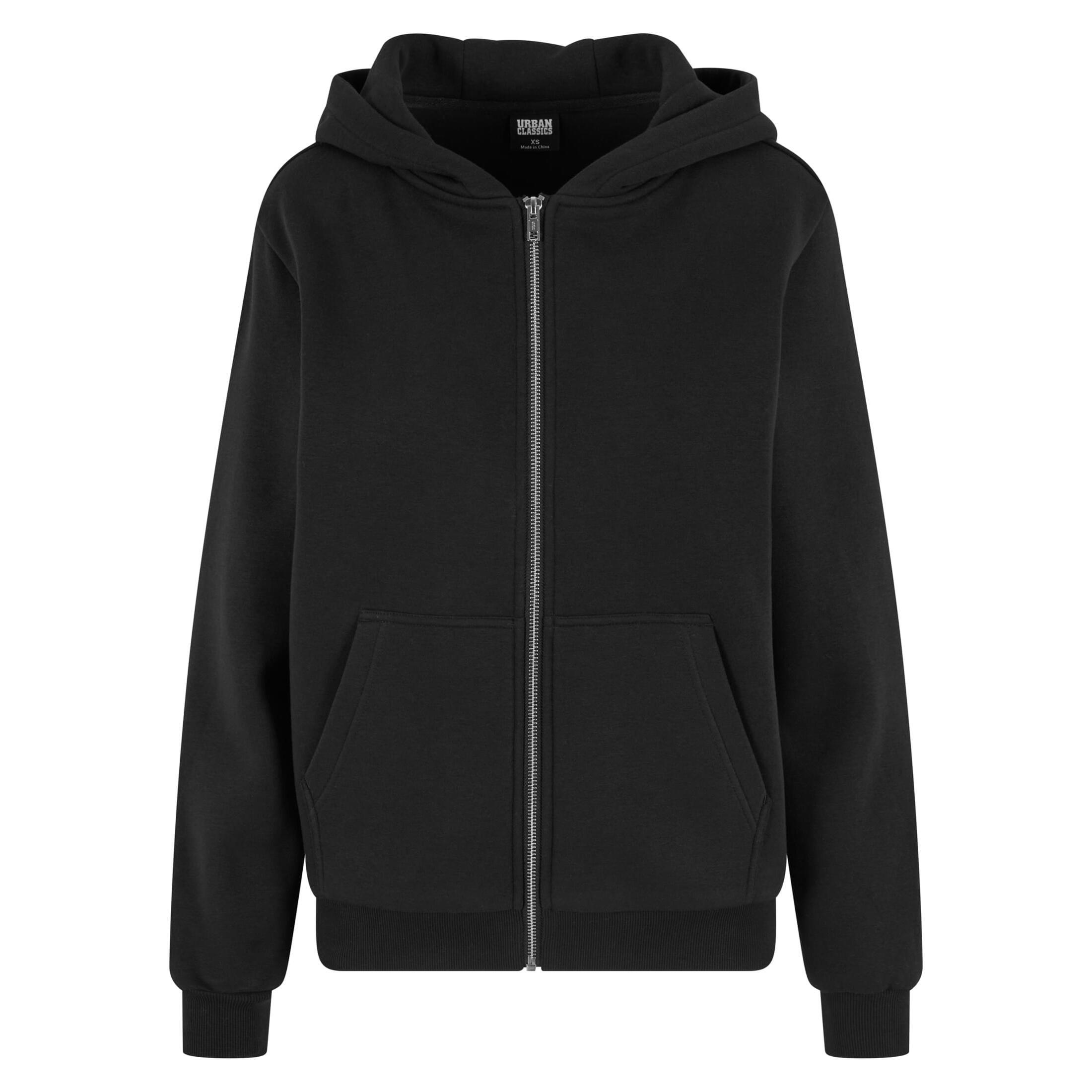 Urban Classics - Sweatshirt À Capuche Zippé Femme Urban Classics - Sweat-shirt - Noir - S - Decathlon
