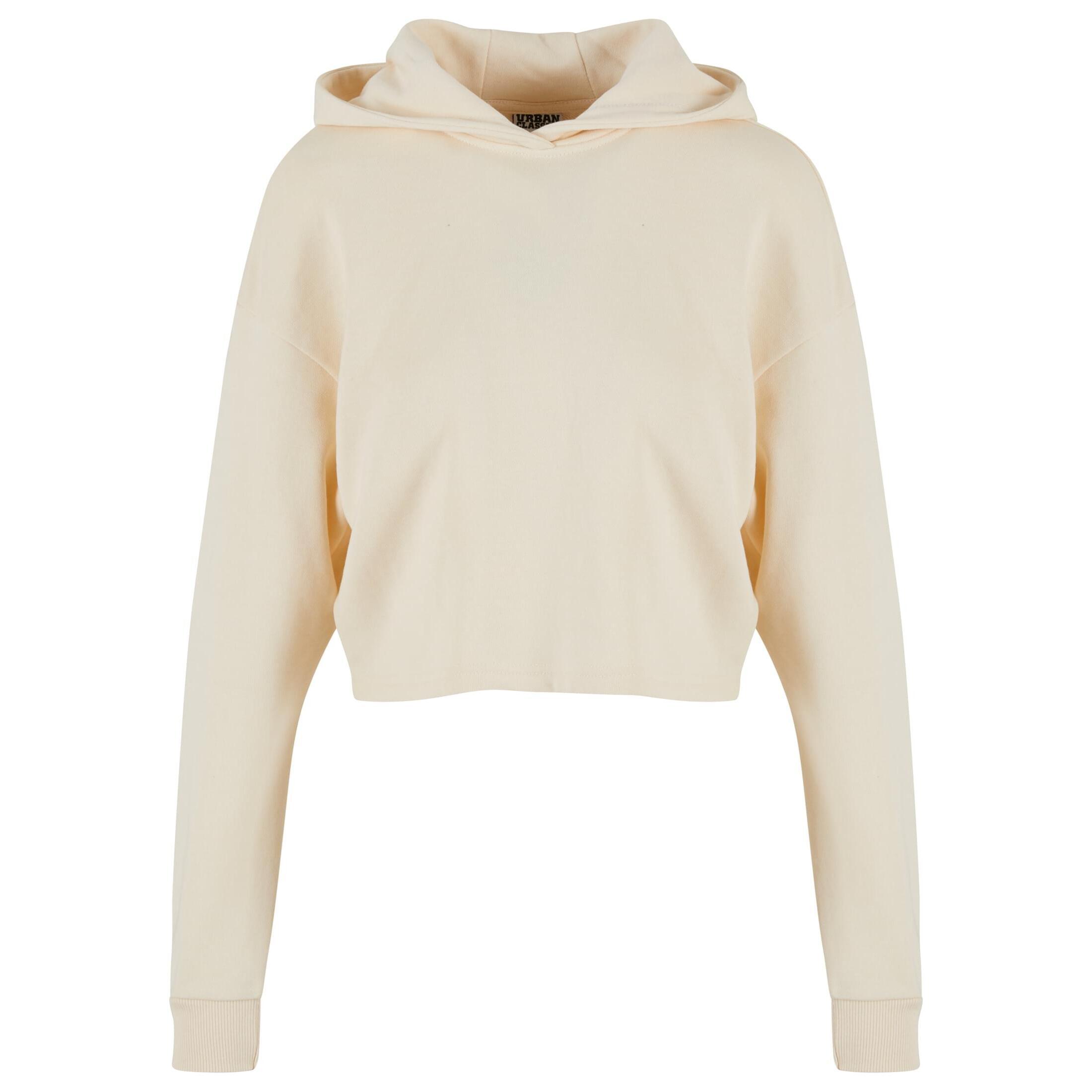 Krótkia damska bluza z kapturem w oversize'owym fasonie Urban Classics