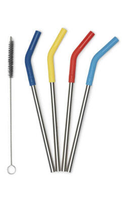 Klean kanteen straw 4 pack - 8mm - multi color
