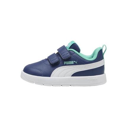 Zapatillas infantiles Courtflex V3 PUMA Navy White Red Blue