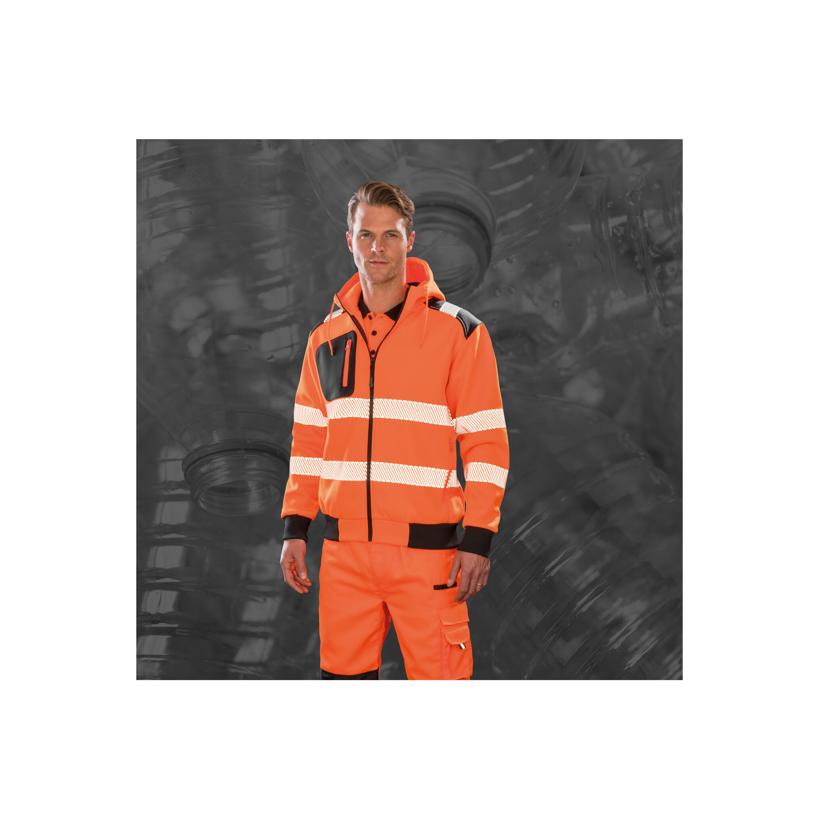Sudadera de seguridad con capucha Result 2/3