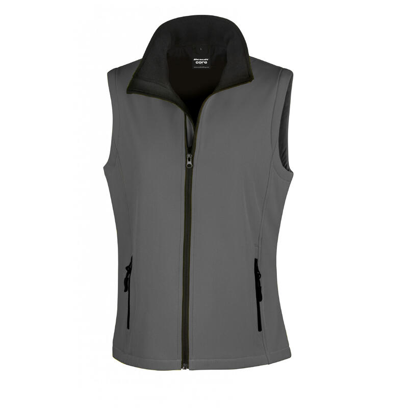 Veste sans manches imprimable femme Result Softshell