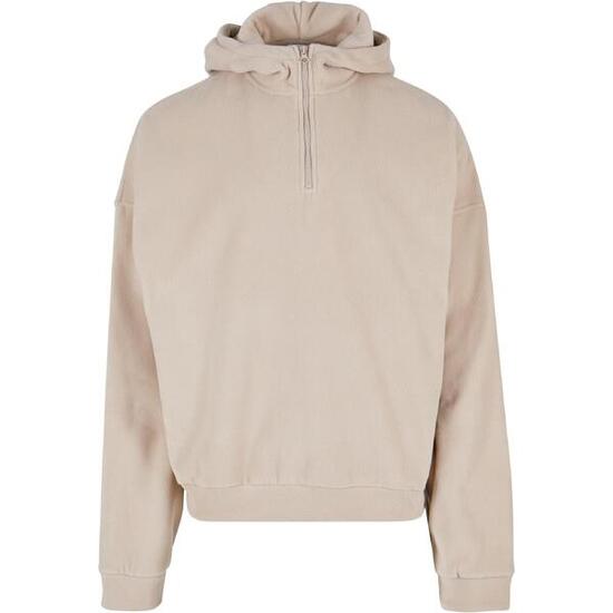Polarowa bluza z kapturem zapinana do połowy Urban Classics Oversize
