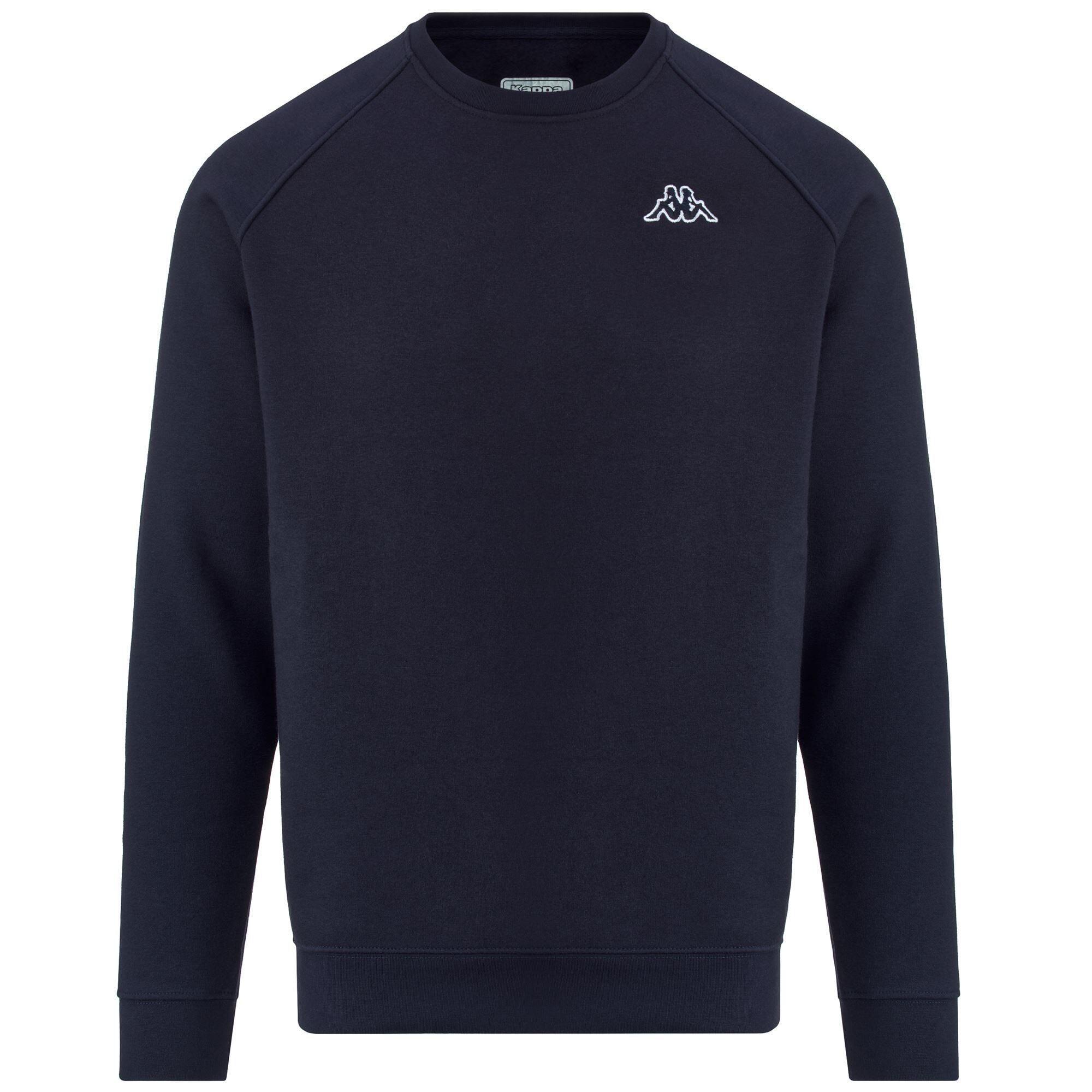 KAPPA felpa da uomo in cotone blu da fitness