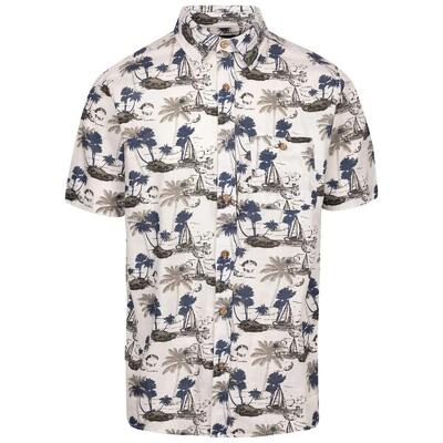 Camicia Casual Uomo Trespass Frantom Bianco Spento
