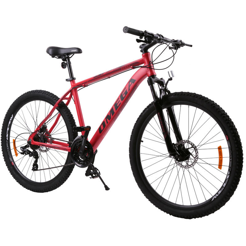 Bicicleta mountainbike Omega Gerry 29" , cadru 49 cm negru/rosu