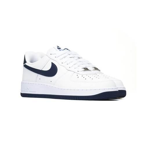Chaussures Nike Air Force 1 ''07 Blanc/Navy 2/6