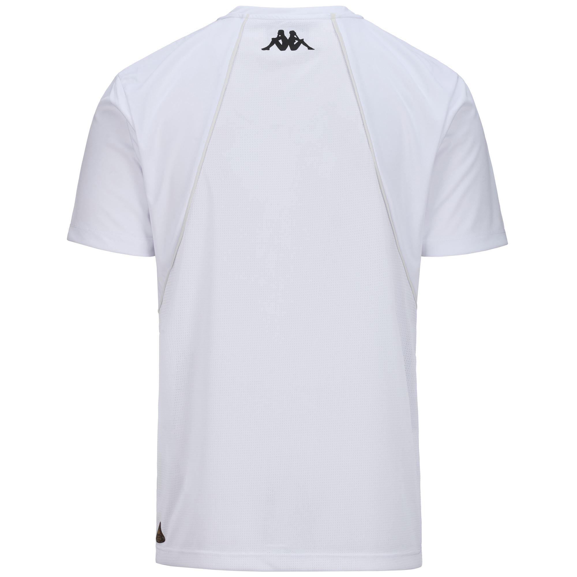 T-shirt da uomo in poliestere bianco da padel 3/5