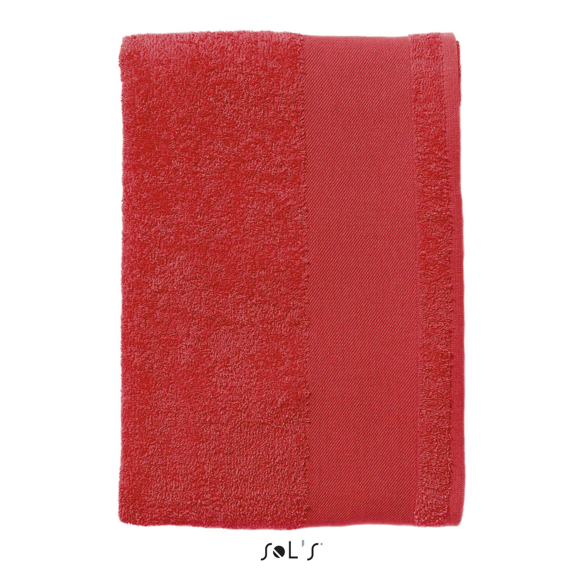 Sol's - Serviette Sol's Bayside 70 - Serviette - Rouge - Taille Unique - Decathlon