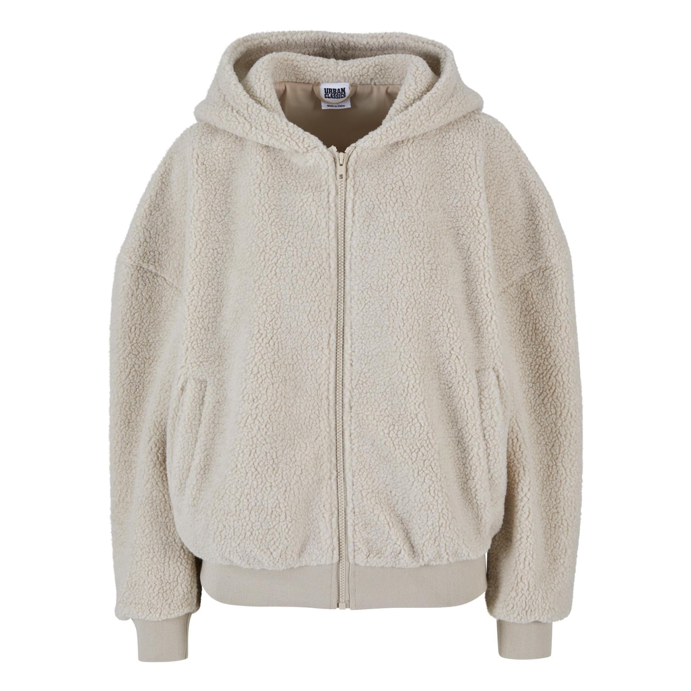 URBAN CLASSICS Women's zip-up hoodie Urban Classics Oversize Sherpa