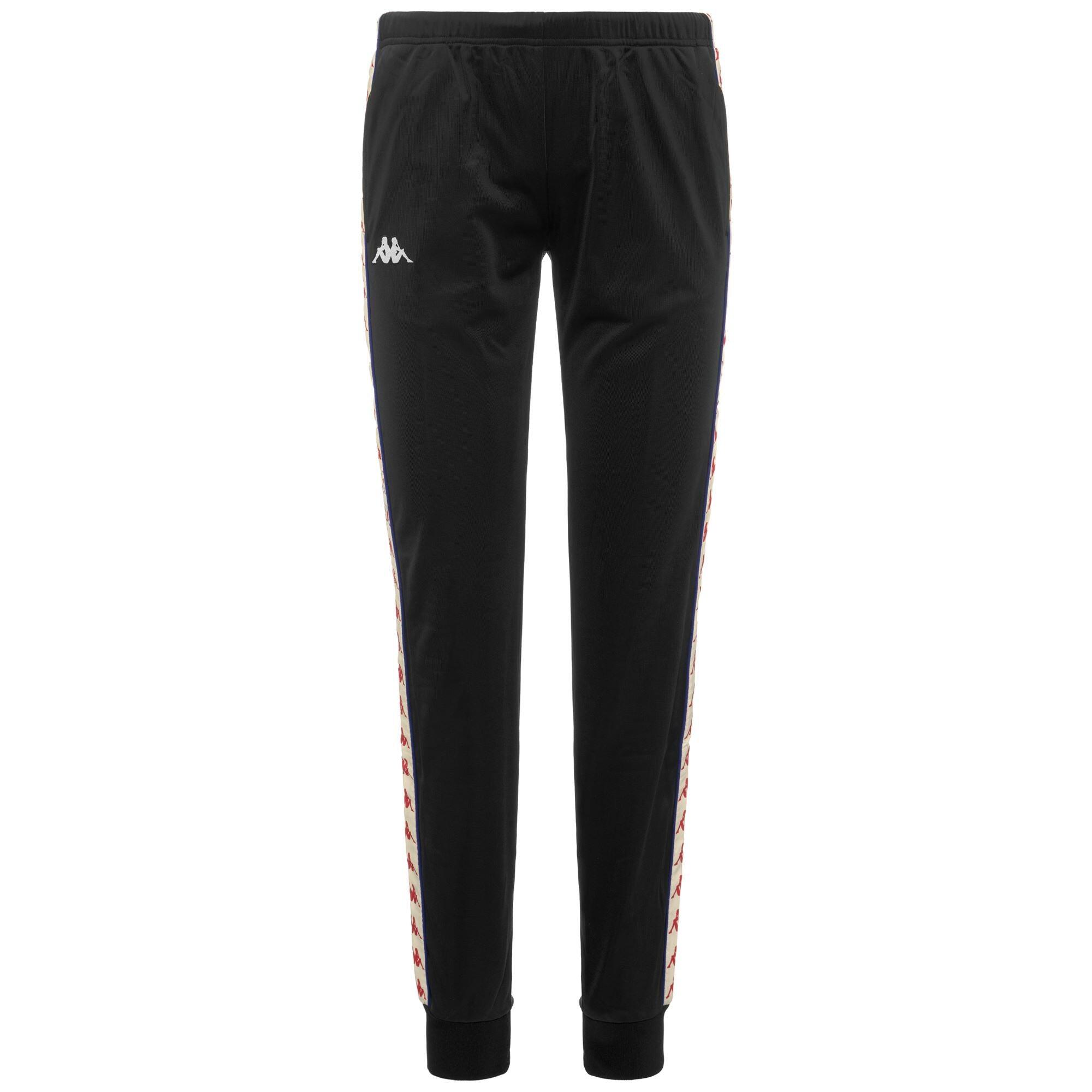 KAPPA pantaloni da donna in poliestere nero da fitness