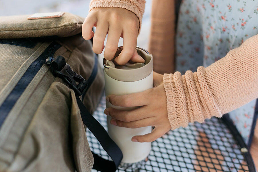 Klean Kanteen TKWide 16oz/473ml - Café Cap - Sea Spray 4/6