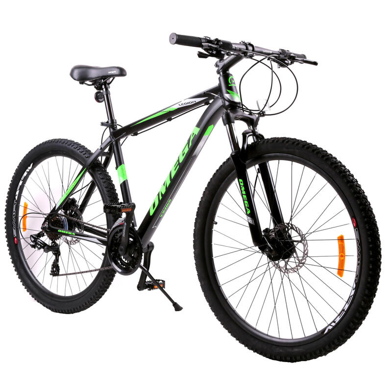 Bicicleta mountainbike Omega Legion 29", cadru 49cm, negru/verde