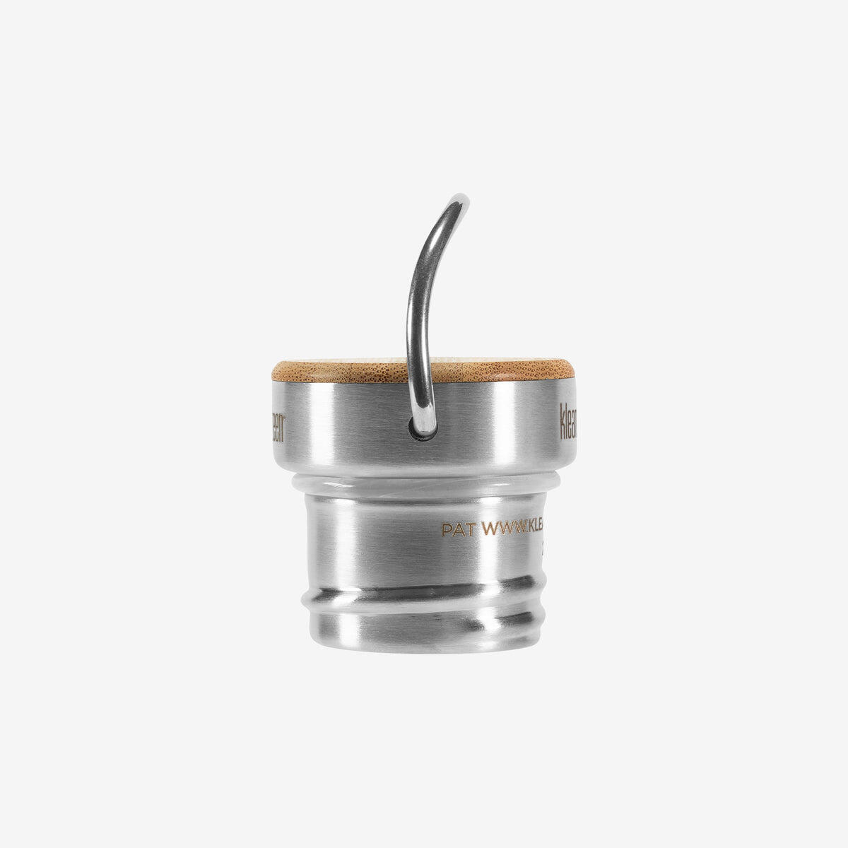 Klean Kanteen Bamboo Loop Cap - bale for Classic Bottles - Brushed Stainless 4/6