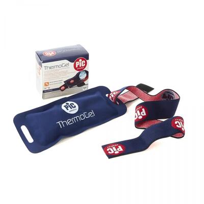Warm/koud kussen - herstel - unisex - thermogel met elastische band - marine