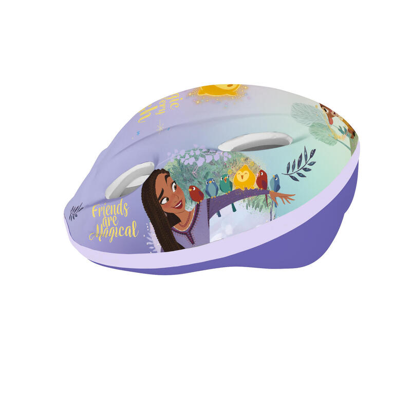Dívčí cyklistická helma Dětská helma Disney Wish Fialová 52-56 cm