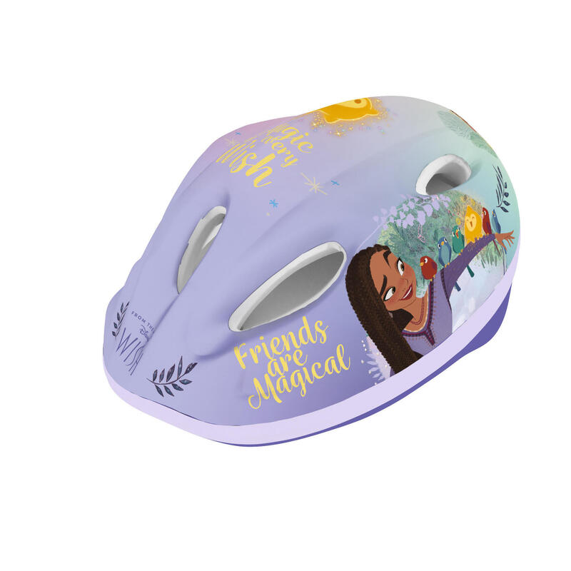 Dívčí cyklistická helma Dětská helma Disney Wish Fialová 52-56 cm