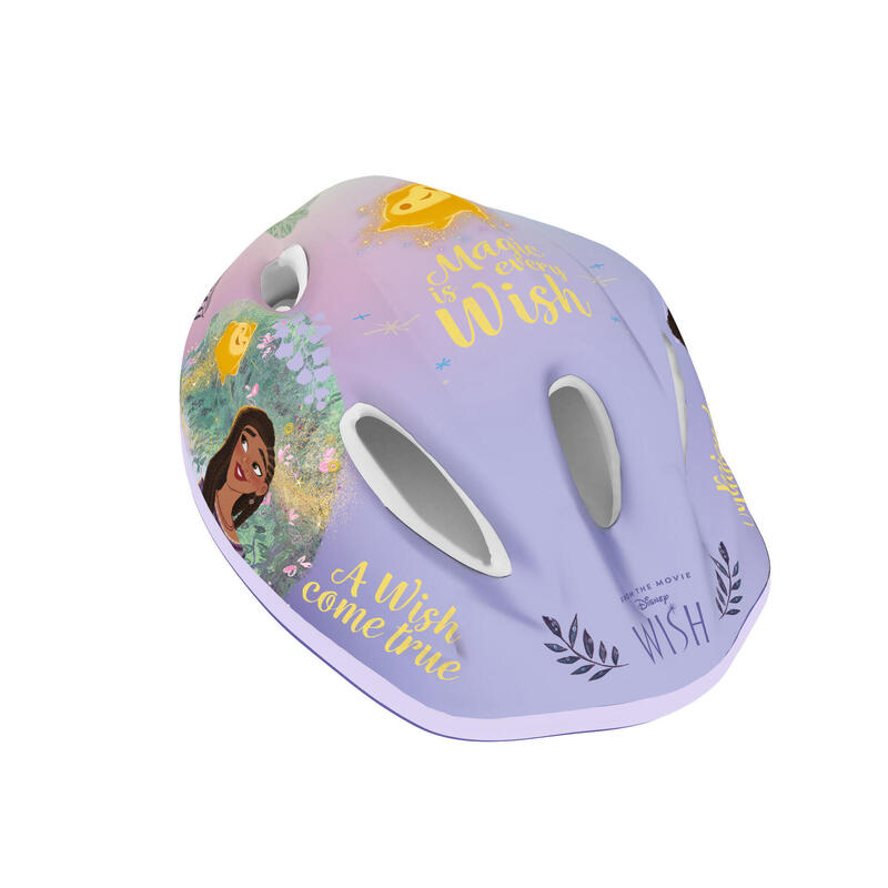 Dívčí cyklistická helma Dětská helma Disney Wish Fialová 52-56 cm
