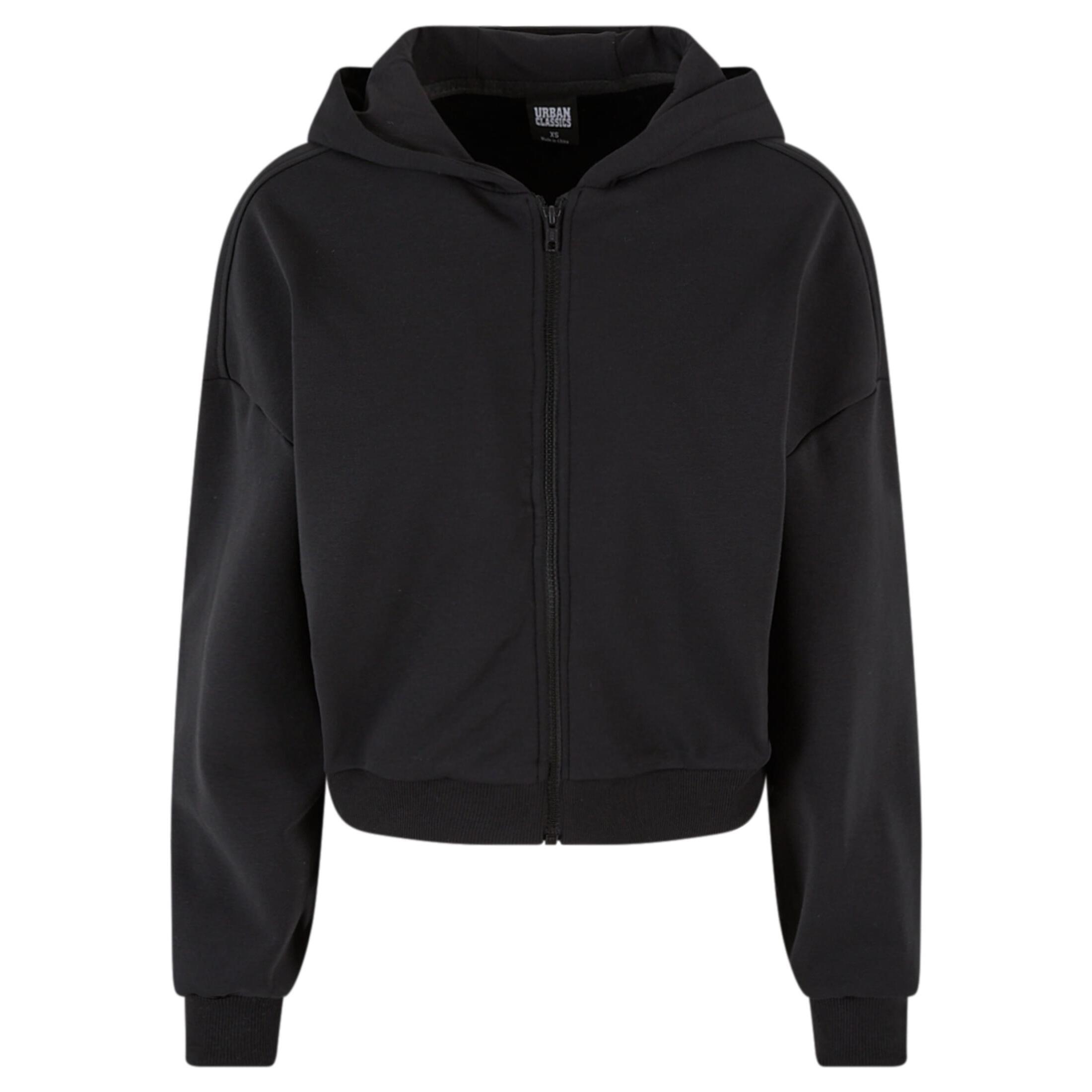 Urban Classics - Sweatshirt À Capuche Court Et Zippé Femme Urban Classics Cozy - Sweat-shirt - Noir - 48 Xl - Decathlon