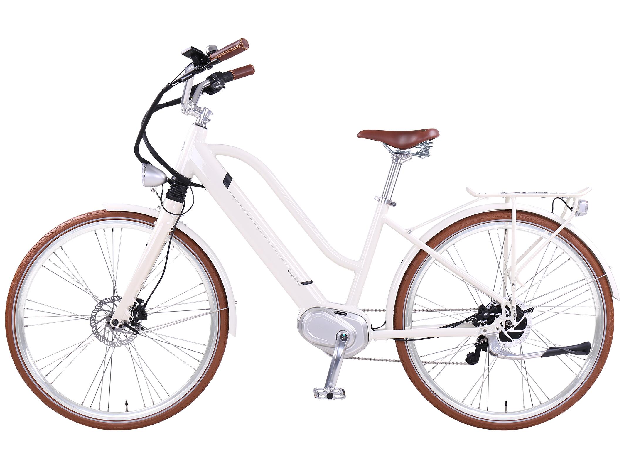 E-Citybike Cleopatra 3.5 Nabenschaltung E-Bike Damen 45 cm Weiß 28 Zoll 4/4