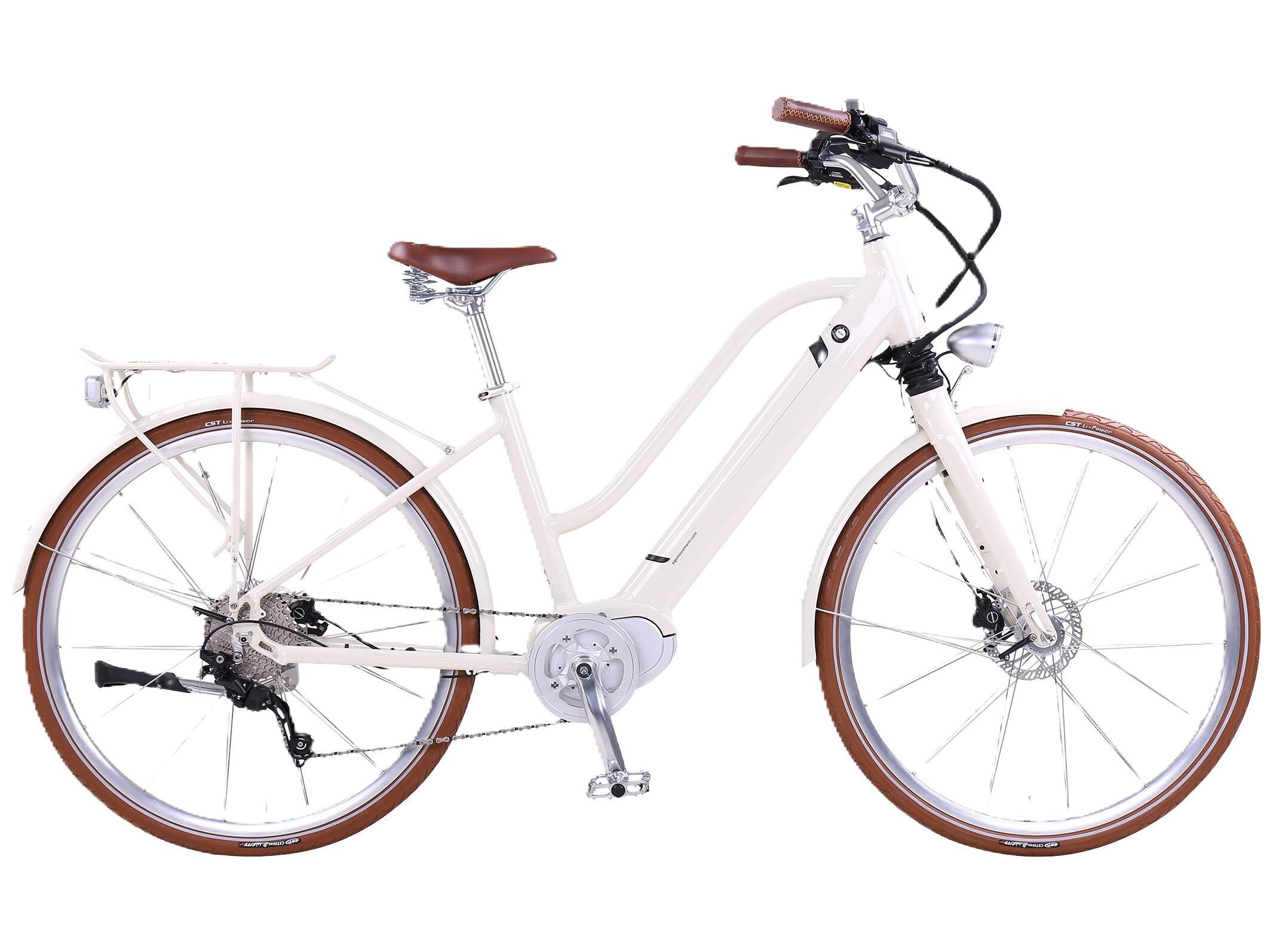 E-Citybike Cleopatra 3.5 E-Bike Damen 45 cm Weiß 28 Zoll 1/4