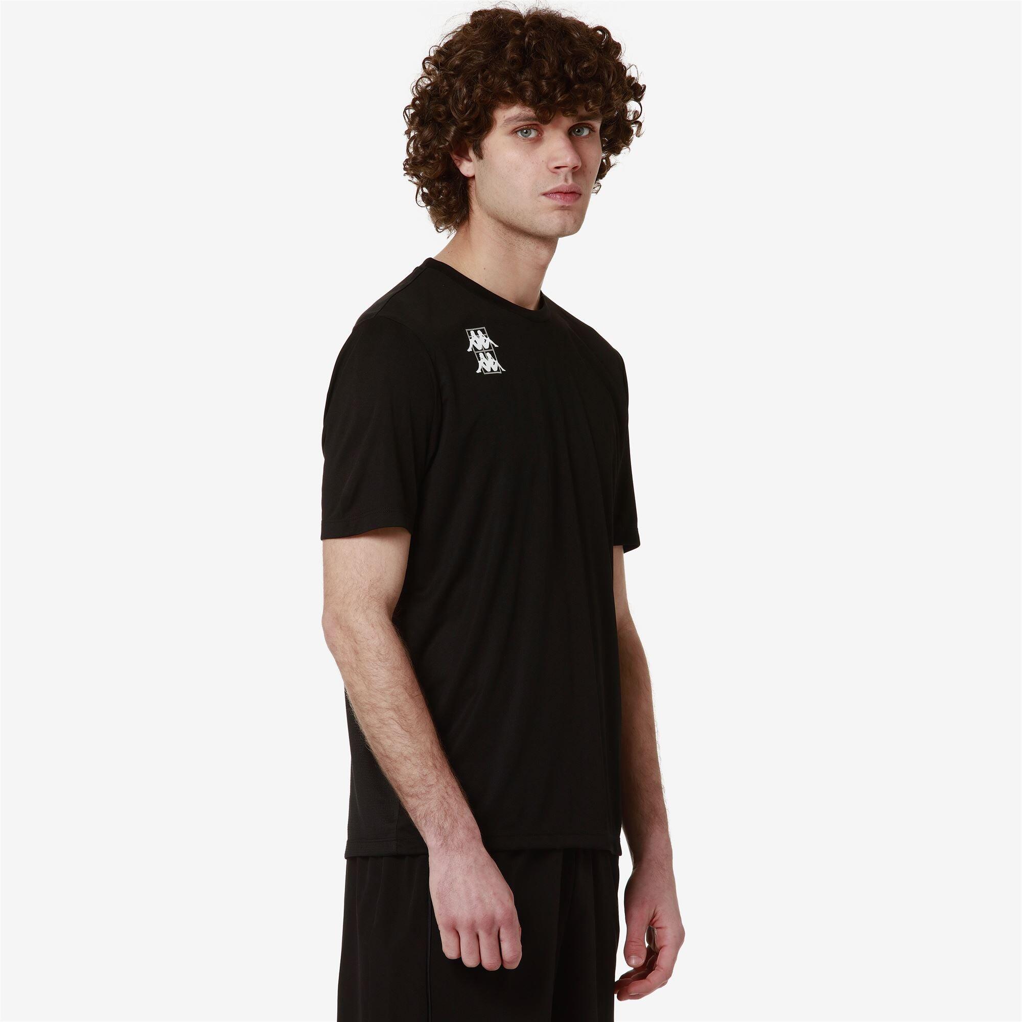 T-shirt da uomo in poliestere nero da padel 5/7