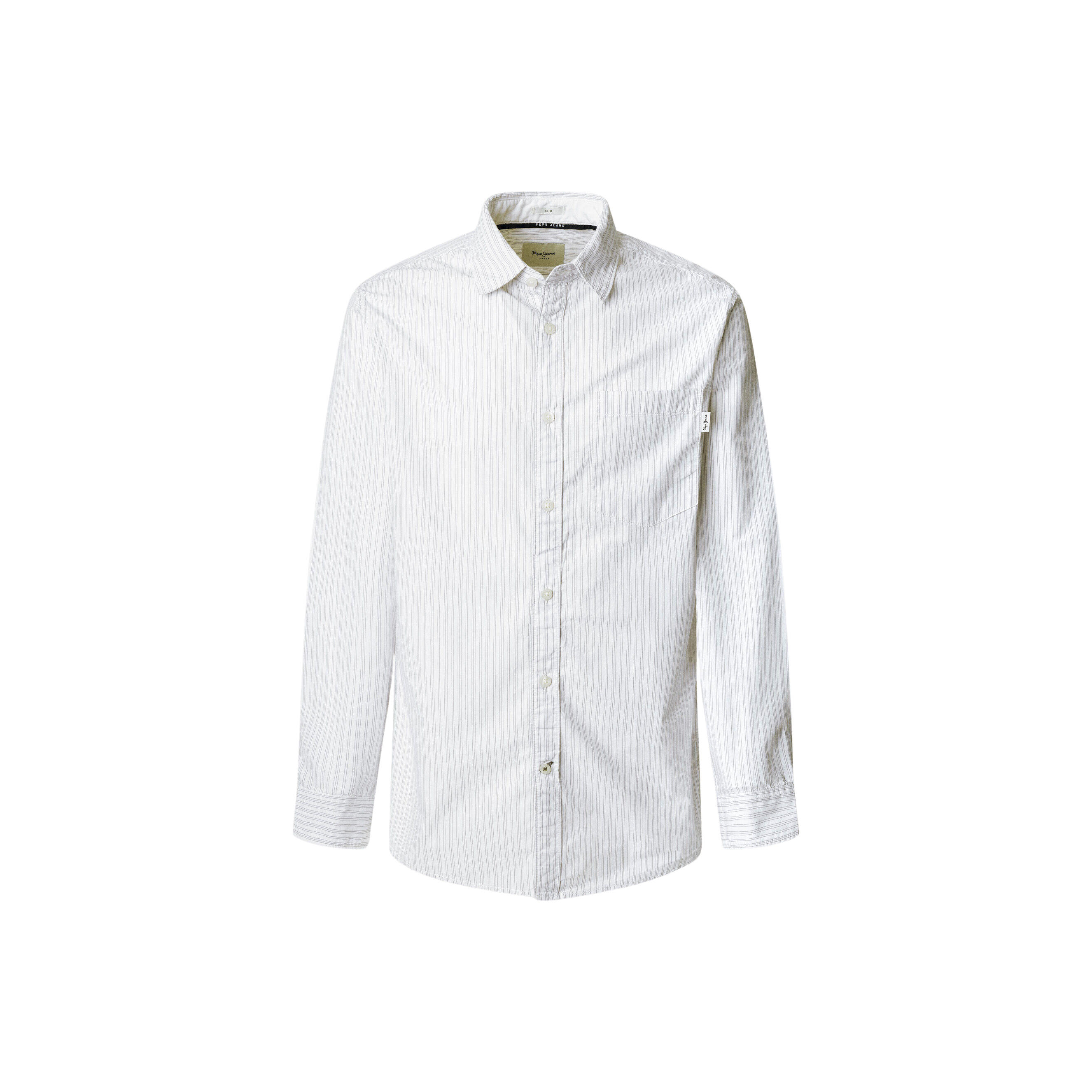 Pepe Jeans - Chemisier Femme Pepe Jeans Adison - Chemise Manches Longues - Blanc - 42 M/l - Decathlon