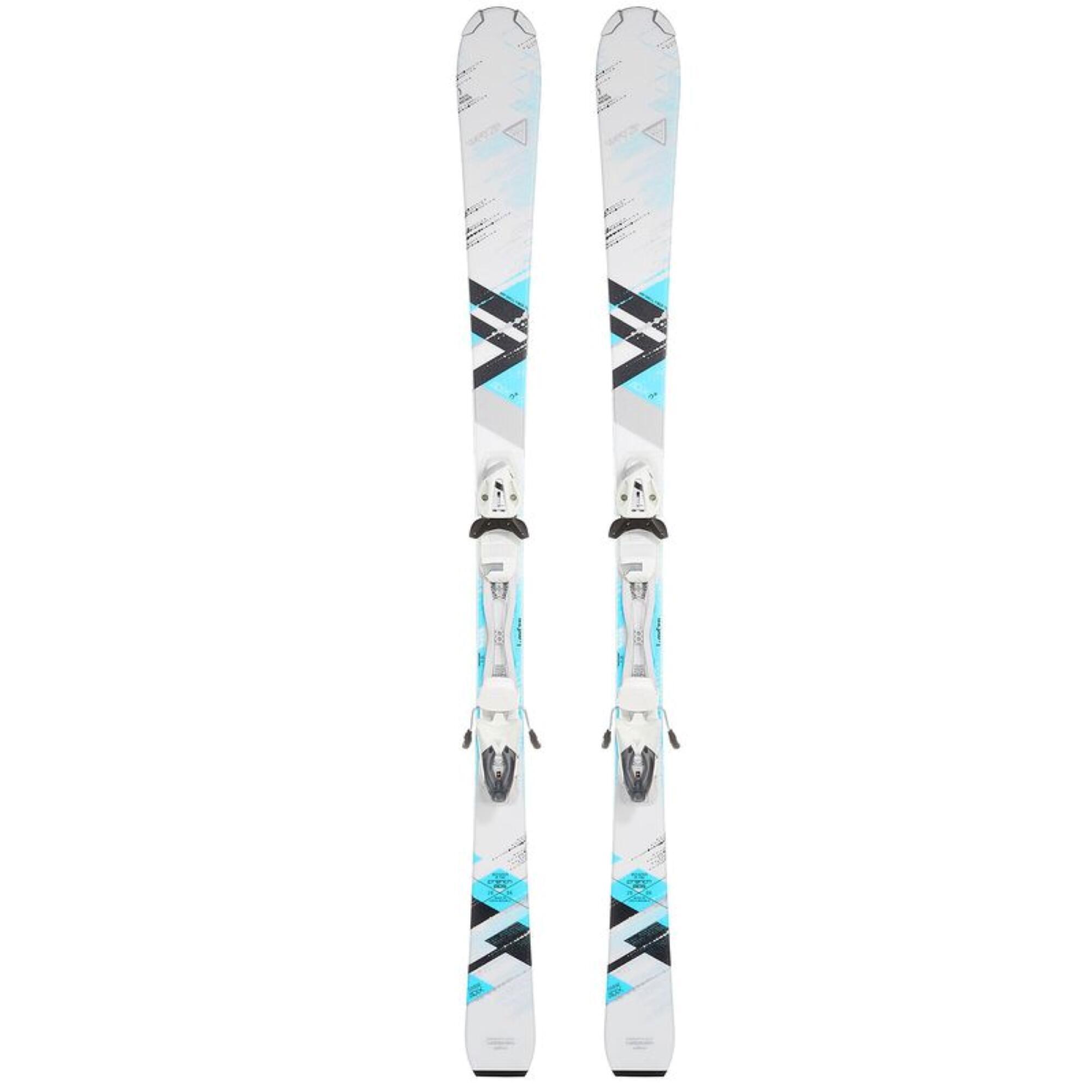 WEDZE Segunda vida - ESQUÍS DE PISTA MUJER ADIX N°5 BLANCO - EXCELENTE